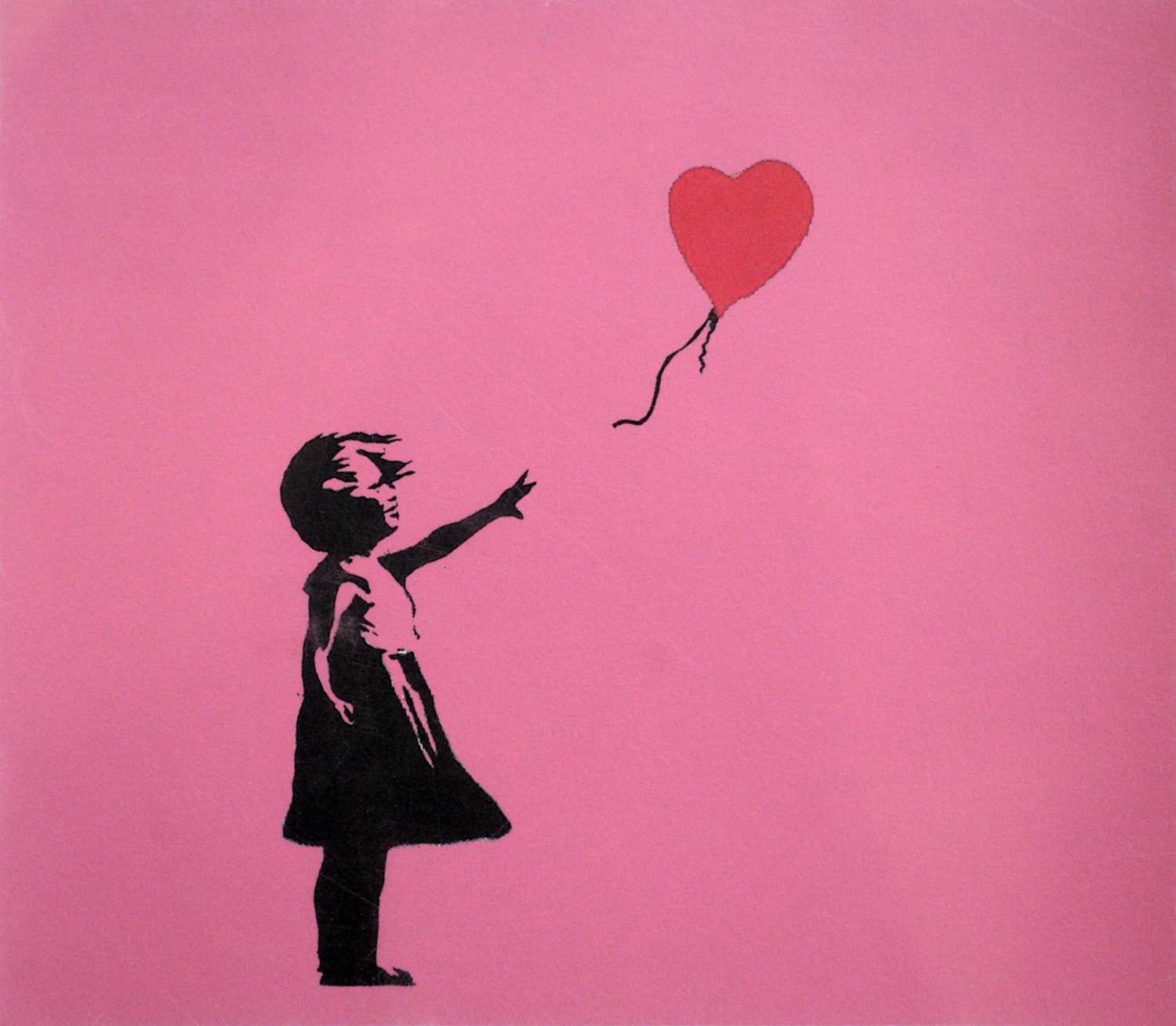 After Banksy - Girl with Balloon (Pink) | limited edition digital print - Image 3 of 5