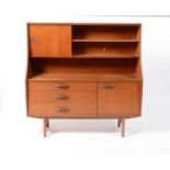 Avalon - British Modern Design - a retro vintage mid 20th Century teak highboard sideboard