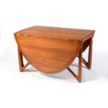 Kurt Ostervig for Jason Mobler, retro vintage Danish gateleg dining table