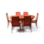 G Plan- a retro vintage mid 20th Century teak extendable dining table and chairs