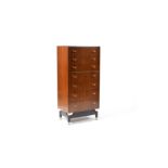 G Plan - Librenza - E Gomme - a retro vintage 1960's tola wood chest on chest of drawers