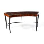 Jonathan Charles - an Art Deco inspired original contemporary designer desk of curved form