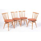 Lucian Ercolani - Ercol - Windsor, Model 391 - a set of four beech and elm dining chairs