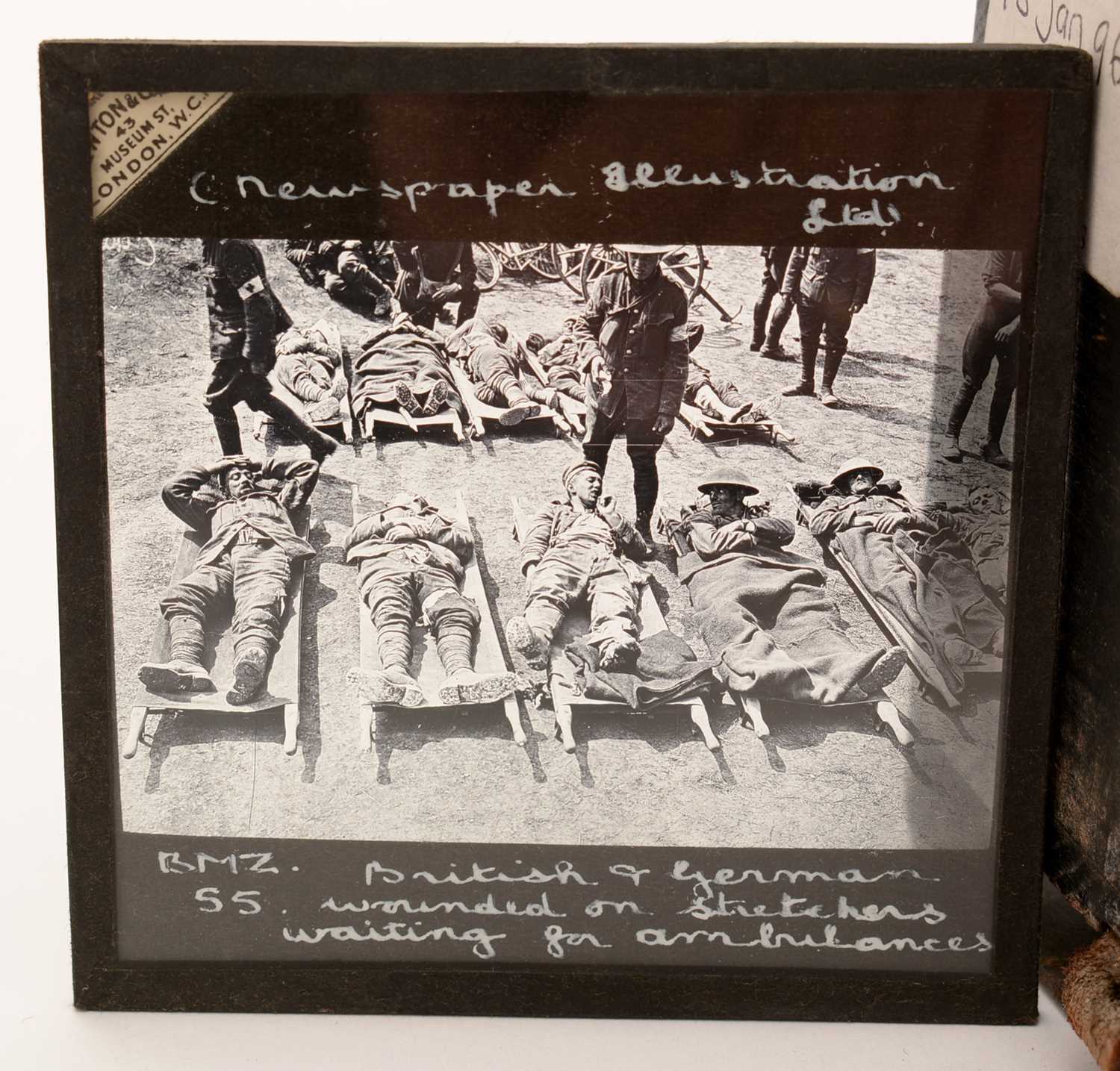 A collection of First World War Magic Lantern slides