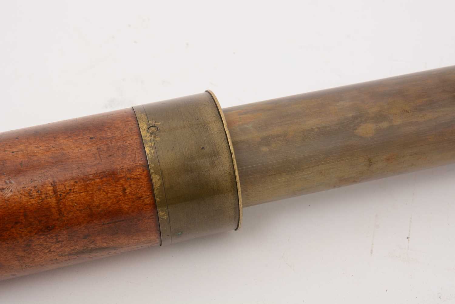 A 19th Century Victorian two draw telescope by Jabez Barton, Strand, London - Image 3 of 6