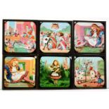 A collection of 90 early 20th Century Magic Lantern slides of Alice in Wonderland