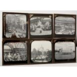 A set of 70 Victorian Magic Lantern slides of the 1900 Paris Exhibition