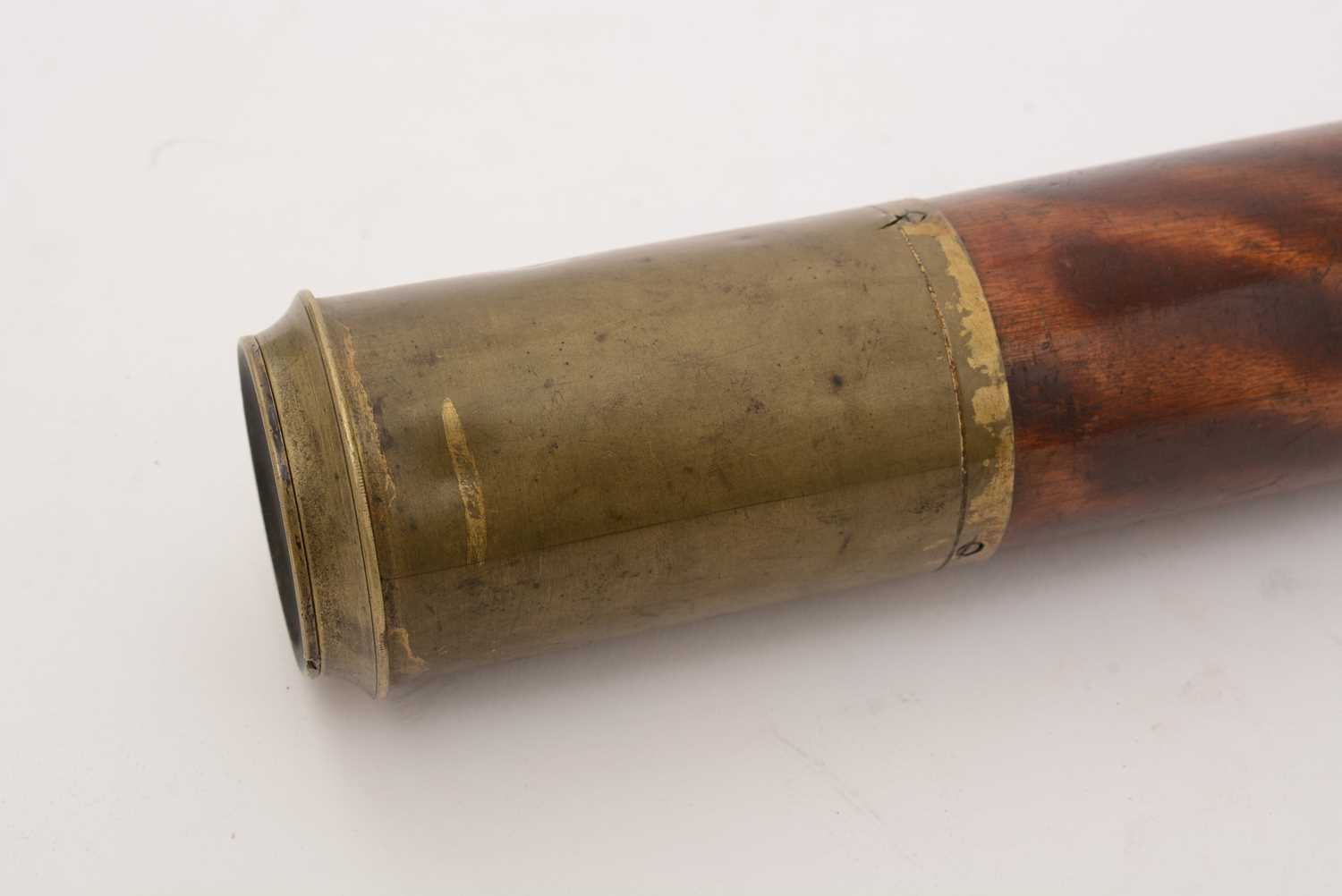 A 19th Century Victorian two draw telescope by Jabez Barton, Strand, London - Image 2 of 6