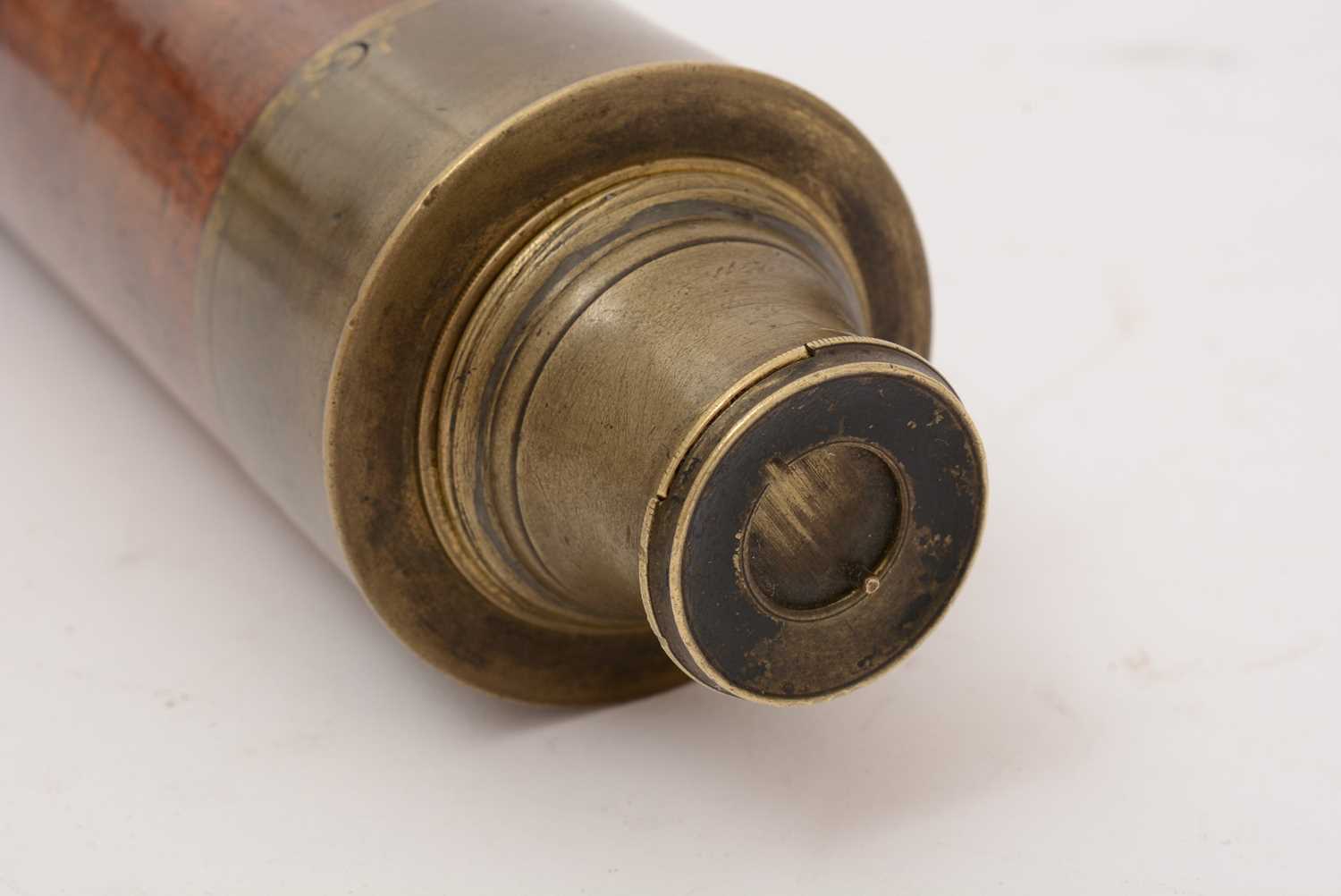 A 19th Century Victorian two draw telescope by Jabez Barton, Strand, London - Image 5 of 6