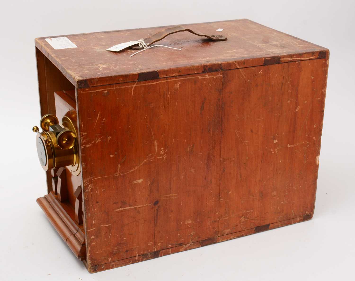 An early 20th Century brass and mahogany Magic Lantern - Image 6 of 7