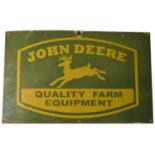 ﻿An enamel advertising sign, ﻿John Deere