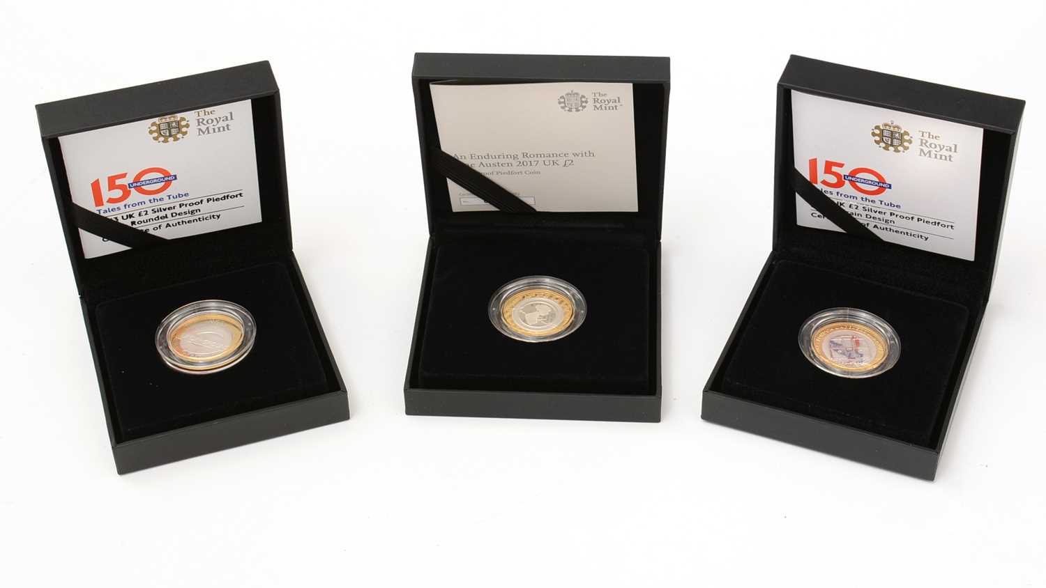 The Royal Mint United Kingdom £2 Silver Proof Piedfort coins