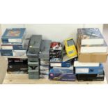 A selection of diecast model ships and a selection of diecast model aircraft