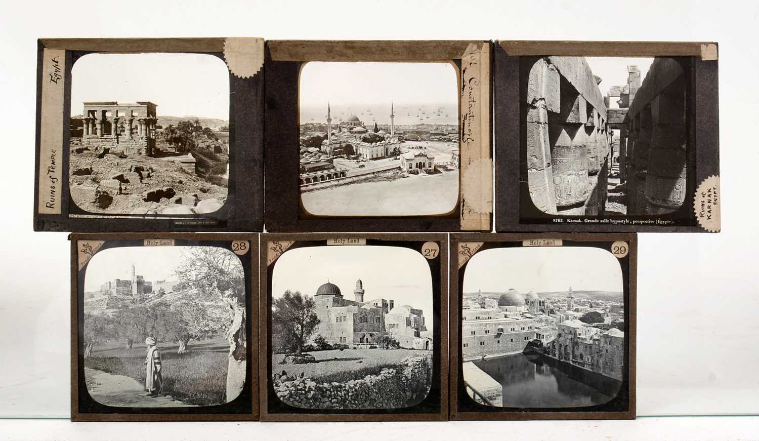 A collection of early 20th century Magic Lantern slides relating to Egypt and The Holy Land/ Israel