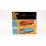 Two Corgi 50th Anniversary Limited Edition commercial trucks; and another item