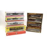 A selection of 00-gauge model railway rolling stock