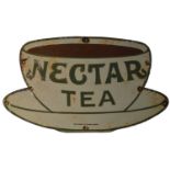 An enamel advertising sign, Nectar Tea,