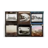 A collection of early 20th Century magic lantern slides comprising of Railway related slides