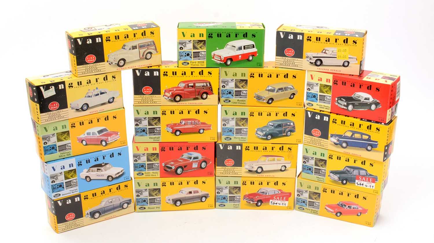 Vanguard diecast model vehicles 1:43 scale,