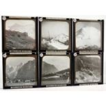 A collection of early 20th Century Magic Lantern slides of Switzerland