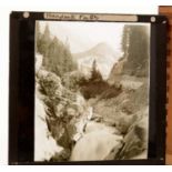 A collection of 19th Century and later mountaineering related Magic Lantern slides