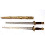 An early 20th Century Chinese Jian double sword,