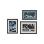 American; various - Three Wolf Scenes | limited edition offset lithographs