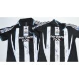 Two Newcastle United signed shirts,