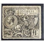 GB GV PUC 1929 £1 black,