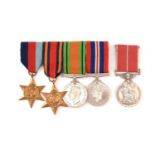 A Second World War British Empire Medal (Military) group,