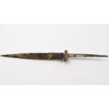 A 15th century rondel dagger,