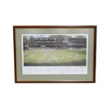 Signed print 'Ashes 89, The Lords Test',
