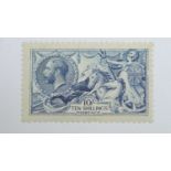 GB QV 1915-18 10s. De La Rue pale blue,