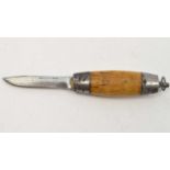 A Joh Engstrom of Sweden late 19th Century barrel knife