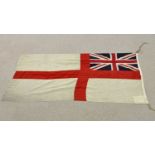 The Naval Ensign of HMS Manxman,