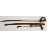 A 19th Century Heavy Cavalry troopers sword,