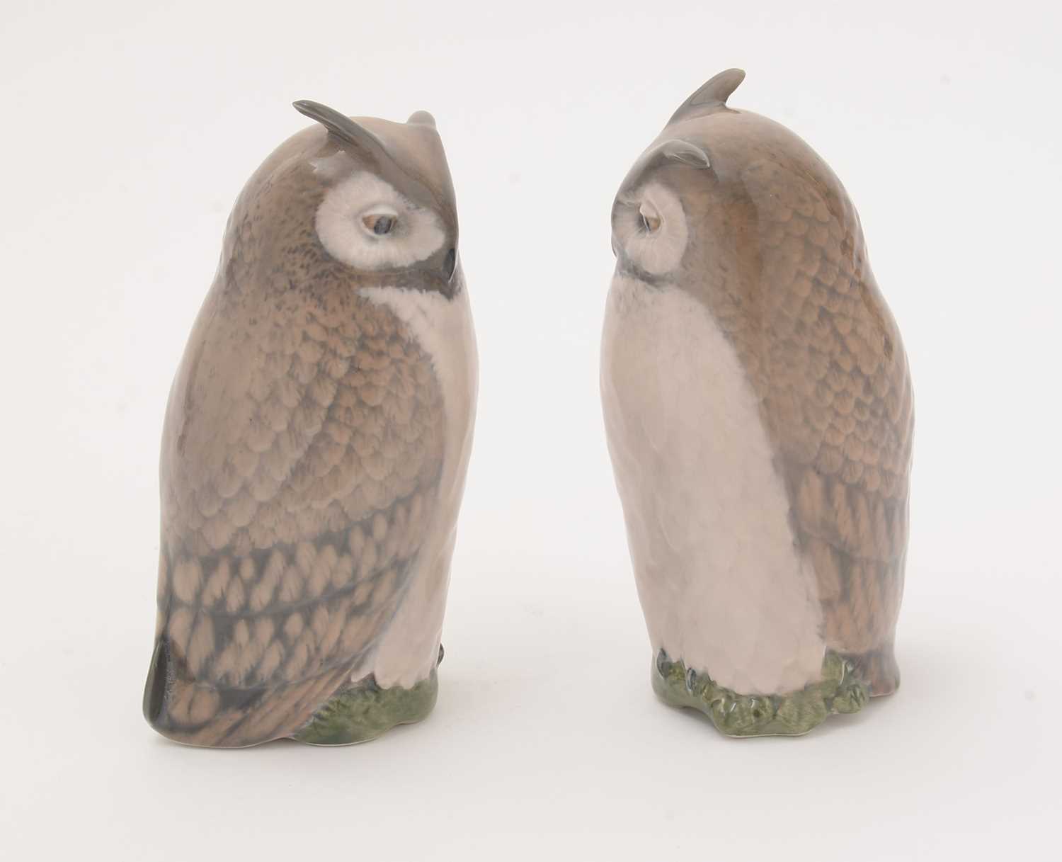 Two Royal Copenhagen Long Eared Owls - Image 3 of 7