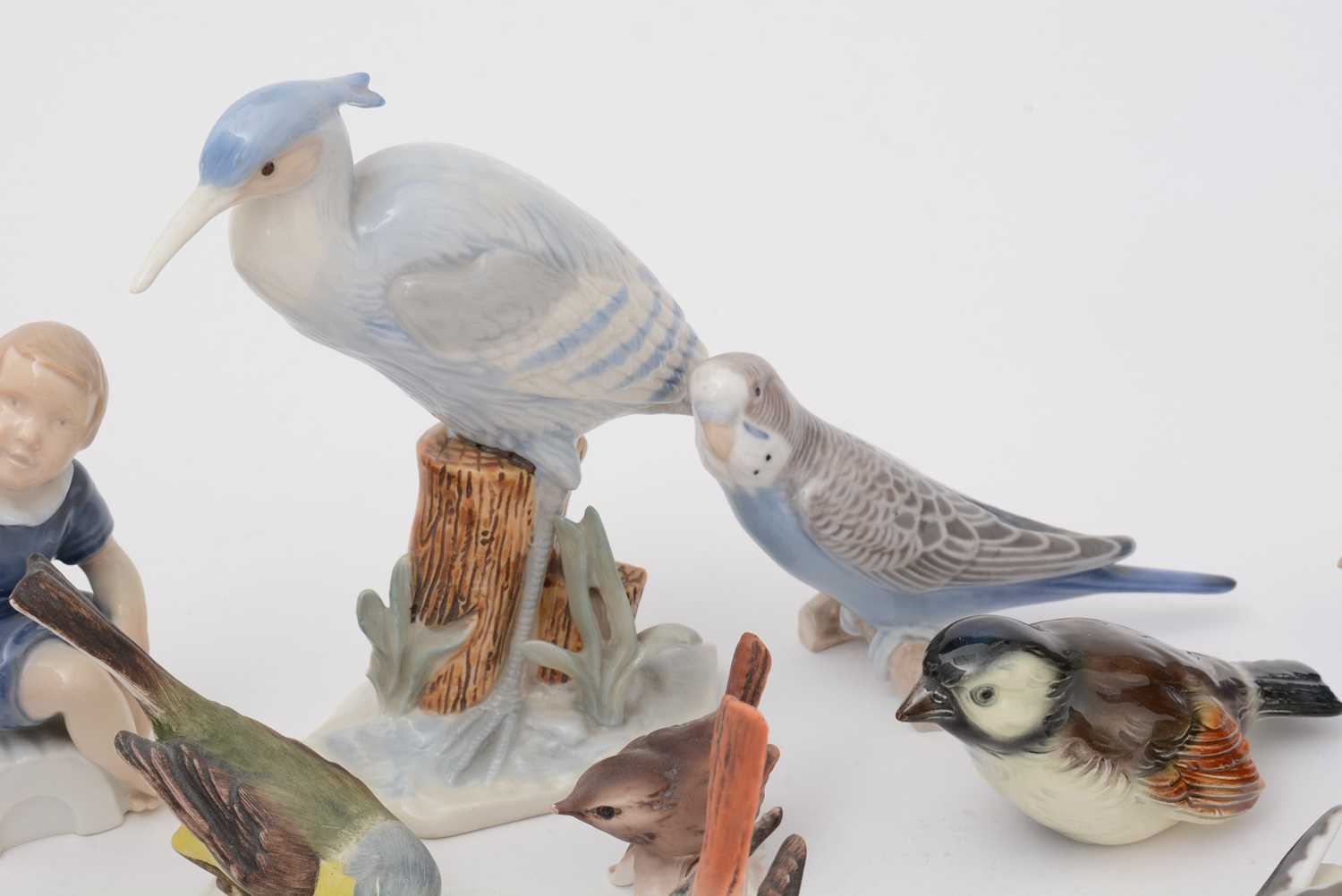 A collection of predominantly Bing and Grondahl porcelain figures of birds. - Image 4 of 5