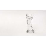 Baccarat, France, clear glass tennis player