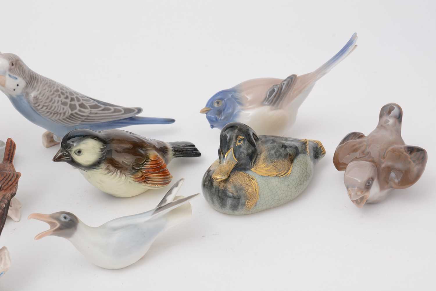 A collection of predominantly Bing and Grondahl porcelain figures of birds. - Image 2 of 5