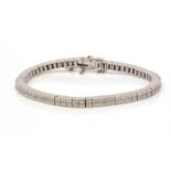 A diamond line bracelet,