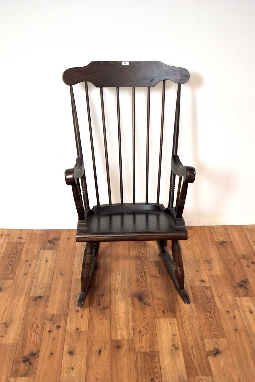 A 20th Century mahogany rocking chair - Image 2 of 3