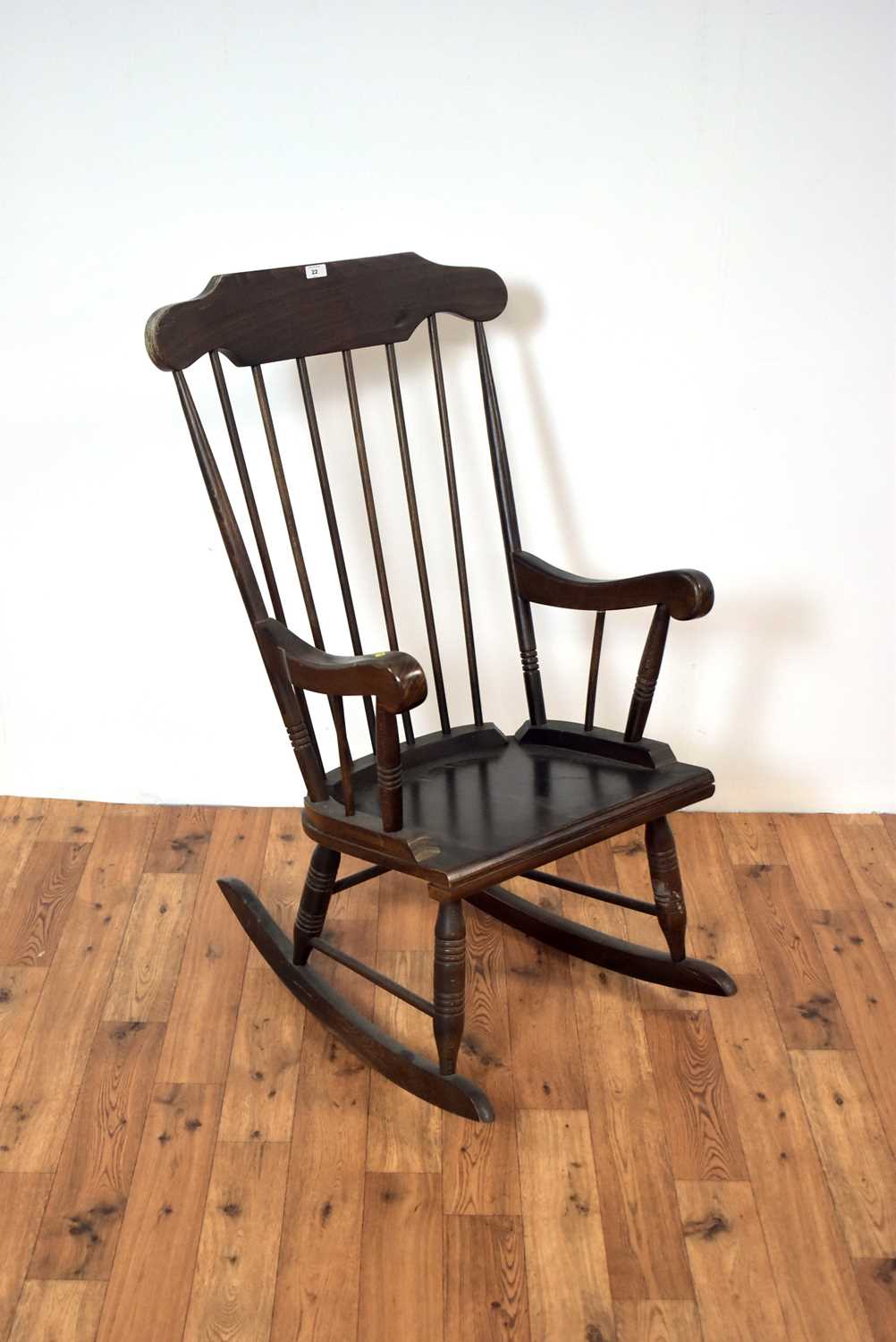 A 20th Century mahogany rocking chair - Image 3 of 3