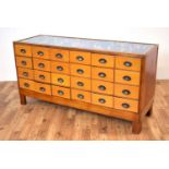 A retro vintage mid-Century haberdashery point of sale shop display cabinet counter