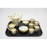 An Art Deco A.B.J. Grafton China ‘June’ pattern coffee service