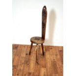 A 20th Century oak spinning chair by Ray Holloway-Cheddar