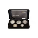 The Royal Mint United Kingdom 2008 Silver Family Collection five-coin set