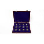 The Royal Mint United Kingdom Coronation Anniversary Silver Proof Collection twelve-coin 50p set