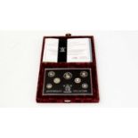 The Royal Mint United Kingdom 1996 Silver Anniversary Collection seven-coin set