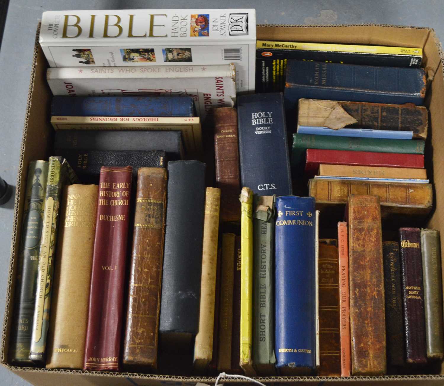 A selection of books relating to religion